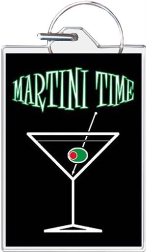 ''Martini Time KEYCHAIN - 1.5'''' X 2''''''