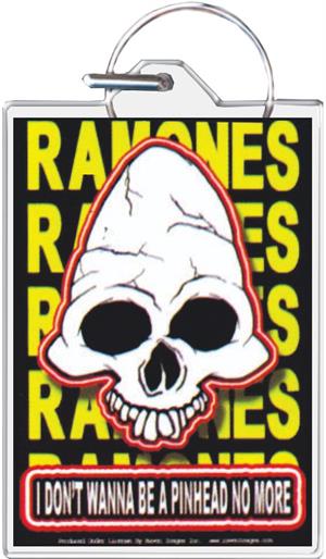 ''Ramones - I Don't Wanna Be A Pinhead KEYCHAIN - 1.5'''' X 2''''''