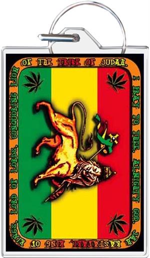 ''RASTA Lion Keychain - 1.5'''' X 2''''''