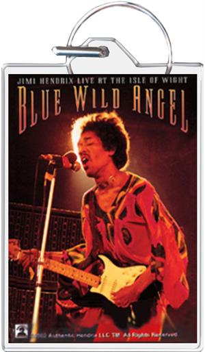 ''Jimi Hendrix - Blue Wild Angel KEYCHAIN - 1.5'''' X 2''''''