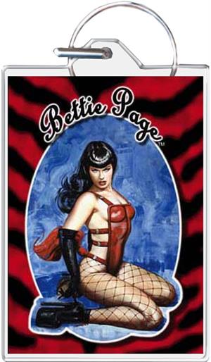 ''Bettie Page - Pony Girl KEYCHAIN - 1.5'''' X 2''''''