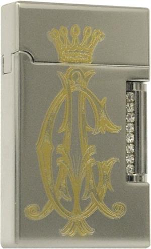 Christian Audigier Enzo Silver Plated Electronic Torch LIGHTER 2 (Subject To Hazmat Fee)