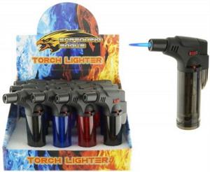 Screaming Eagle Side Jet Torch LIGHTER - Clear Color - 12 Per Display - (Subject To Hazmat Fee)