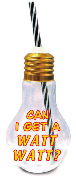 LIGHT BULB Glass -  Can I Get a Watt Watt - 3 pack