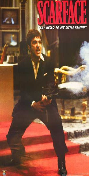 ''Scarface Slim Print Poster - 12'''' X 36''''''