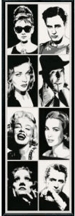 HOLLYWOOD LEGENDS DOOR POSTER - 21" X 62"