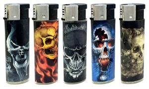 SKULL Wrap Electronic Lighter (Subject To Hazmat Fee)