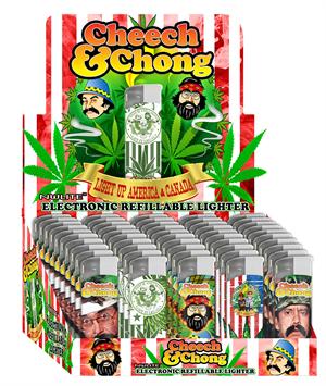 Cheech & Chong Raving LIGHTERS #B - 50 Per Display (Subject To Hazmat Fee)