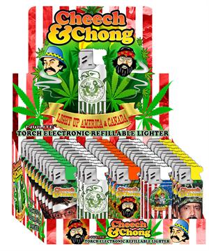 Cheech & Chong Torch  LIGHTERs #B - 50 Per Display (Subject To Hazmat Fee)