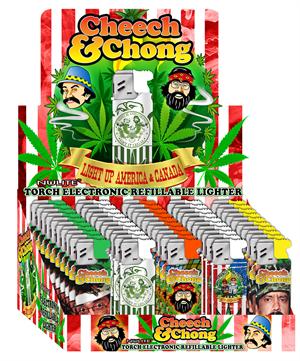 Cheech & Chong Torch  LIGHTERS #B - 50 Per Display (Subject To Hazmat Fee)