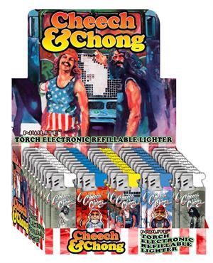 Cheech & Chong Torch  LIGHTERs #C - 50 Per Display (Subject To Hazmat Fee)