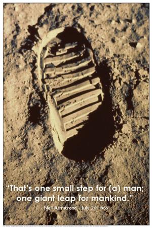 ONE Small Step Educational Poster 24x36