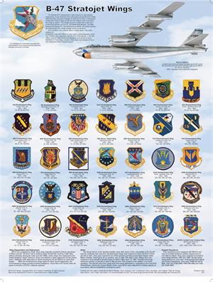 B-47 Stratojet Wings Educational POSTER 18x24