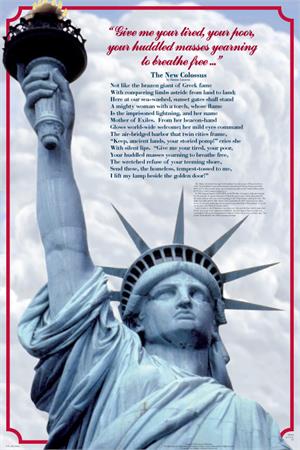 Lady Liberty Educational POSTER 24x36