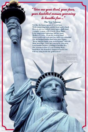 LADY Liberty Educational Poster 24x36