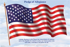 Pledge of Allegiance Educational POSTER 36x24