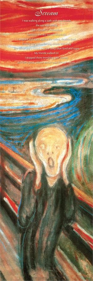 ''Munch - The Scream Slim Print - 12'''' X 36''''''