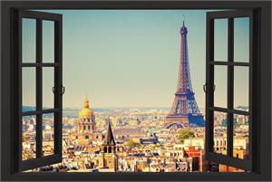 ''Paris Window POSTER - 24'''' X 36''''''