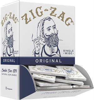 Zig-Zag Original White Single Wide ROLLING PAPERS - Promo Display (48 Booklets)