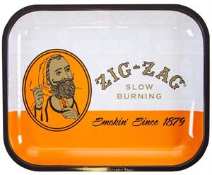 ''Zig-Zag Large Orange ROLLING Tray - 13.4'''' x 10.8''''''