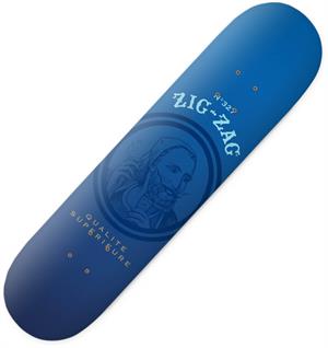 ''Zig-Zag Blue Ultra-Thin Design 8'''' Skateboard Deck''