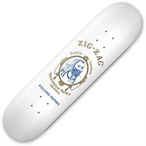 ''Zig-Zag Original White Design 8'''' SKATEBOARD Deck''