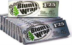 ''Blunt Wrap Silver Ultra Fine ROLLING PAPERS - 1 1/4'''' - 24Pk/24Cs''