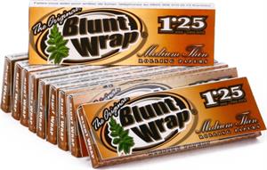 ''Blunt Wrap Medium Thin GOLD Rolling Papers - 1 1/4'''' - 24Pk/24Cs''