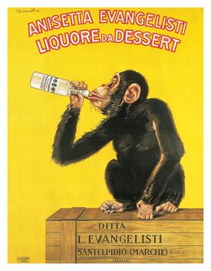 ''Liquore Da Dessert by Carlo Biscaretti VINTAGE Advertising Mini Poster - 11'''' X 14''''''