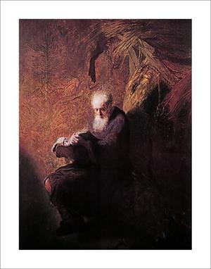 ''Philosopher Reading by Rembrandt POSTER - 22'''' x 28''''''