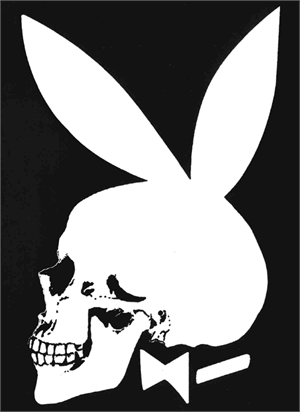 Postcard - SKULL Bunny - Clearance - Min. 12 Per Style