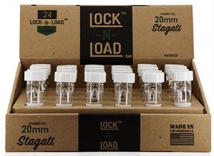 Lock-N-Load 20mm Stagati Fat Chillums - 24ct Display