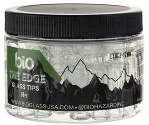 BIO Glass The Edge 2 Pokes King Size Glass Tips 12mm - 50 Count