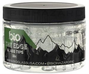 BIO GLASS The Edge 2 Pokes King Size GLASS Tips 12mm - 50 Count