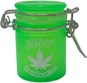 Frosted Green - Joint Celebration Stash JAR - 1.5oz (3 pack)