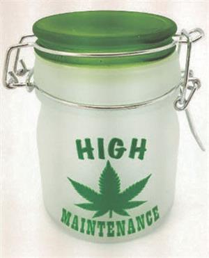 Frosted High Maintenance Stash JAR - 5oz (3 pack)