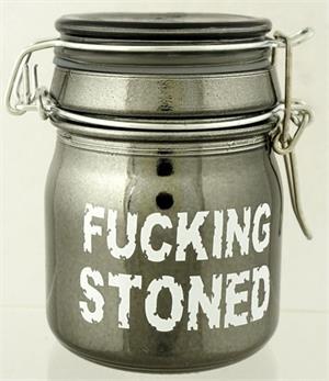 Metallic Smoke - Fucking Stoned Stash JAR - 5oz (3 pack)