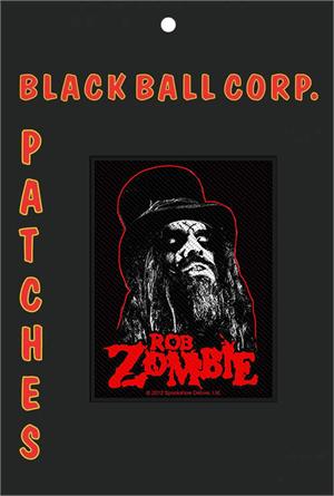 ''Rob Zombie - Portrait 3'''' x 4'''' Printed Woven Patch''