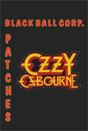 ''Ozzy Osbourne - Logo Cut-Out - 4'''' x 2.5'''' Printed Woven Patch''