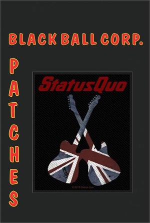''Status Quo - Guitars -  3.25'''' x 4'''' Printed Woven Patch''