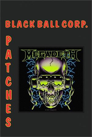 ''Megadeth - Vic Rattlehead - 4'''' x 4'''' Printed Woven Patch''