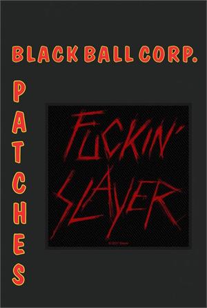 ''Slayer - Fuckin' Slayer - 4'''' x 4'''' Printed Woven Patch''