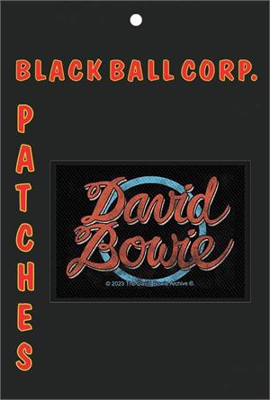 ''David Bowie Logo 4'''' x 2.75'''' Printed Woven Patch''