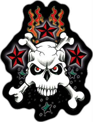 Skull & STARs - StickEr
