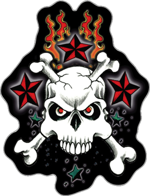 SKULL & Stars - Sticker