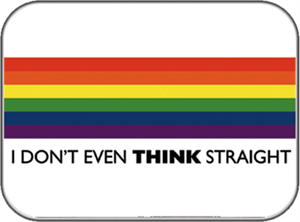 I Don't Even Think Straight - Sticker - CLOSEOUT