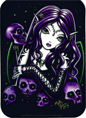 ''Belladonna Fairy  - Myka Jelina - Large STICKER Clearance - 2 1/2'''' X 3 3/4''''''