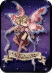 ''Amy Brown - Believe  Fairy Large STICKER Clearance - 2 1/2'''' X 3 3/4''''''