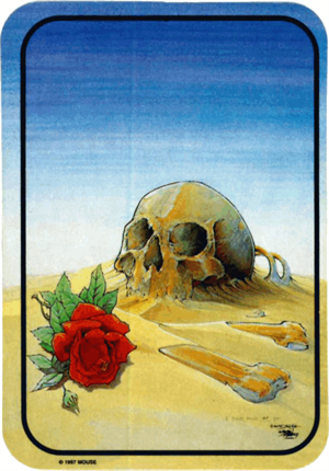 ''SKULL In The Sand Large Sticker Clearance - 2 1/2'''' X 3 3/4''''''