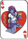 ''Lady Luck  - Mikio Kennedylarge STICKER Clearance - 2 1/2'''' X 3 3/4''''''